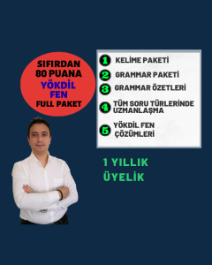 YÖKDİL Fen Full Paket, kapsamlı konu anlatımı ve soru çözümleri