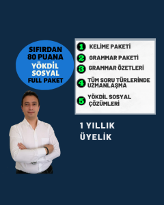 YÖKDİL Sosyal Full Paket, 1 yıllık offline erişim ve sınav odaklı eğitim